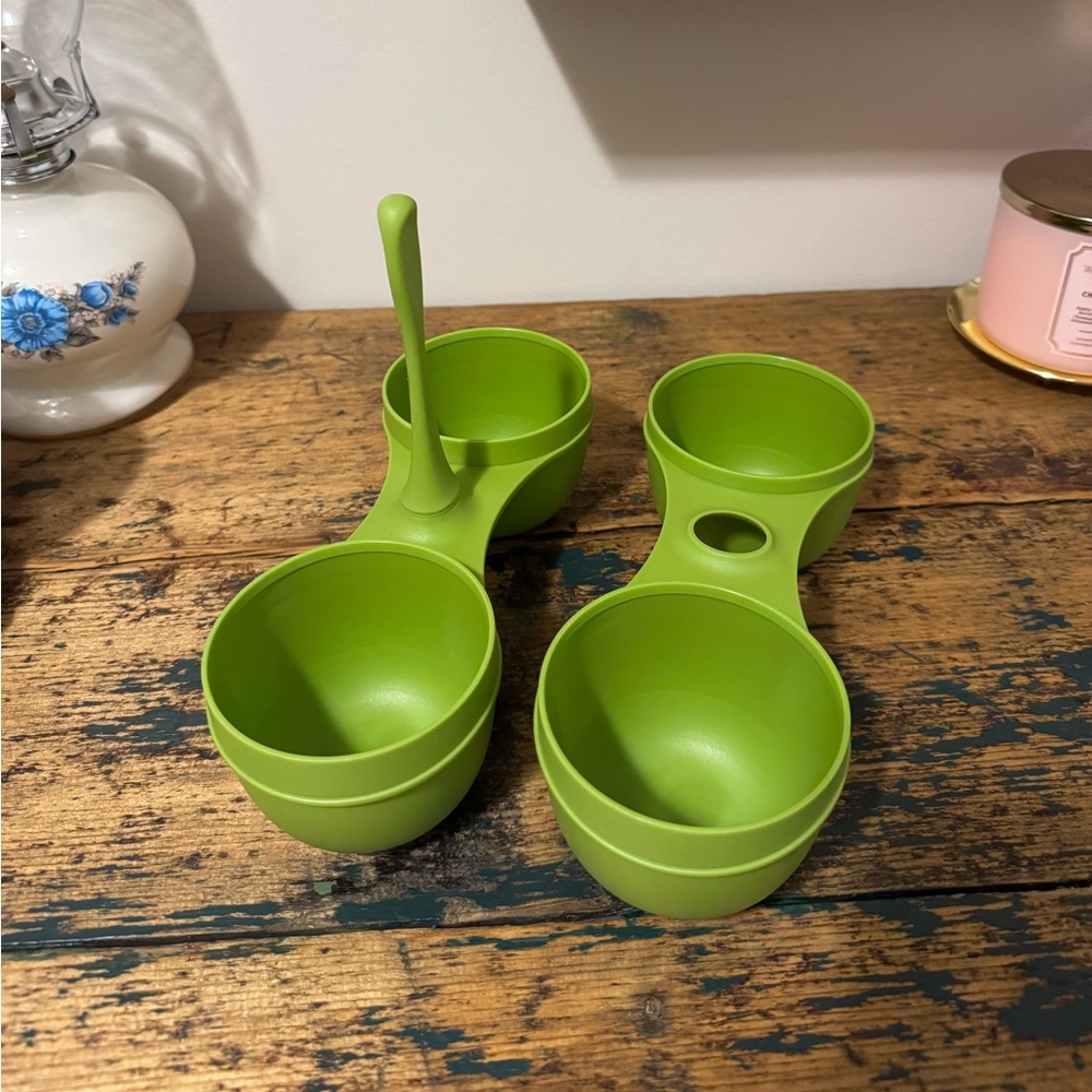 Tupperware Green Condiment Set - Picture 2 of 6
